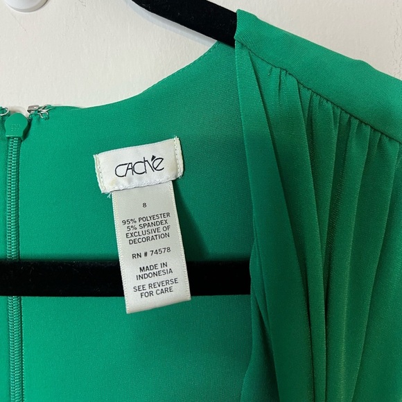CACHE Kelly Green Dress Size 8 Women's Career Workwear - Picture 4 of 4